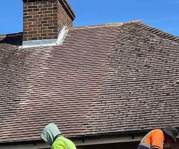 This is a photo of a roof which has just been repaired. Works carried out by DGH Roofing Armthorpe